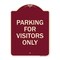 Signmission Parking for Visitors Only Heavy-Gauge Aluminum Architectural Sign, 24" x 18", BU-1824-23440 A-DES-BU-1824-23440 - alternate 1